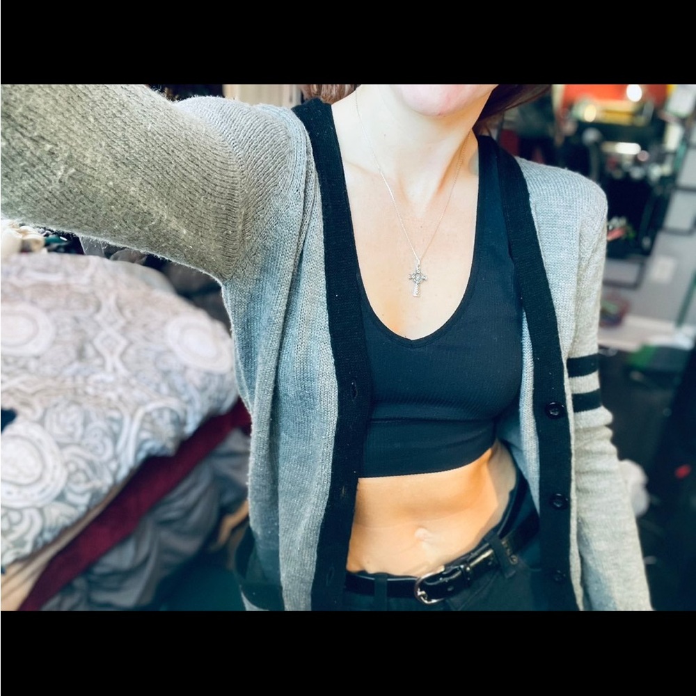Sweater button up